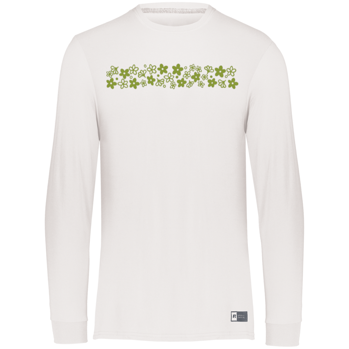 Green Daisy Long Sleeve Tee