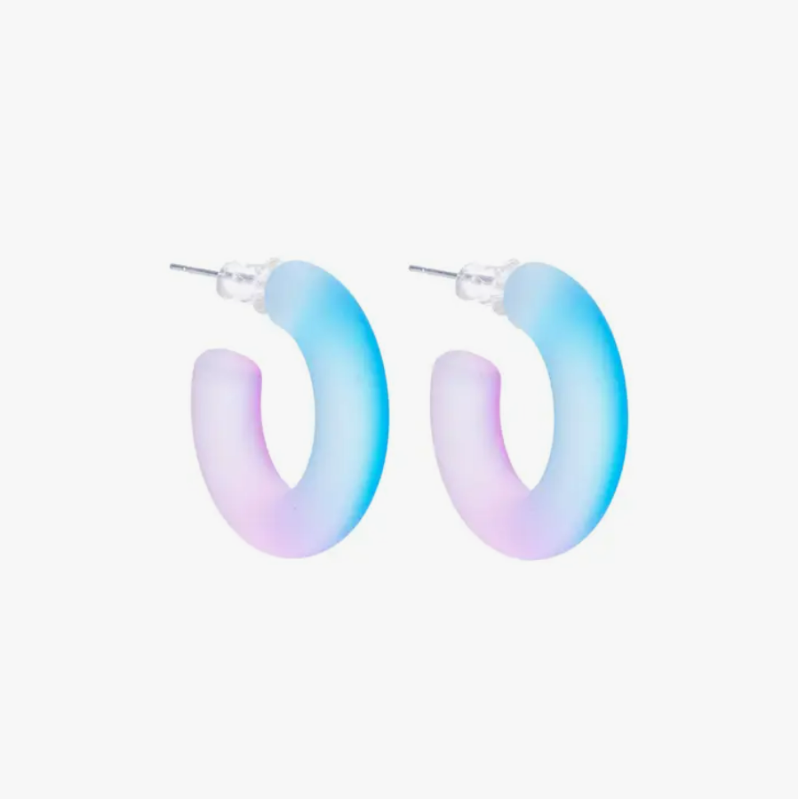 Ombre Jelly Hoops (Pink/Blue)